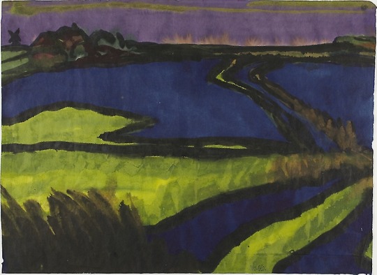 Emil Nolde, North Sea Landscape, c. 1920 more