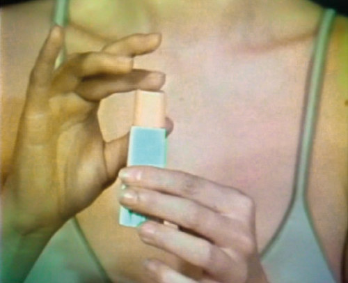 gallowhill: Sanja Iveković - Stills from Make Up—Make Down performance, 1978 Watch the 1976 black and white version of the performance here 