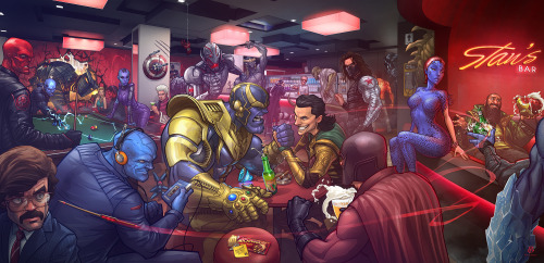 all-about-villains:Marvel Villains by Patrick Brown