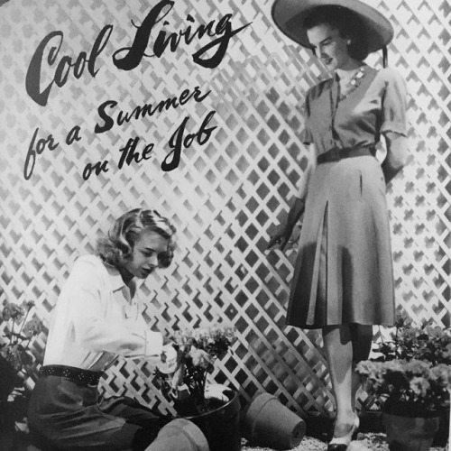 Cool Living for a Summer on the Job. Vogue. August. 1942.