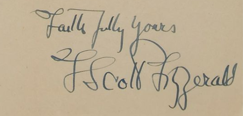 alcoholicanarchist: Some of the letter closings from F. Scott Fitzgerald