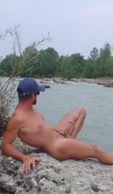 baseballcapscowboysncock:  By the river He waits! His ship will come in…full of men to Worship the PHALLUS!!!