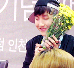 taetv:  hoseok over flowers. 