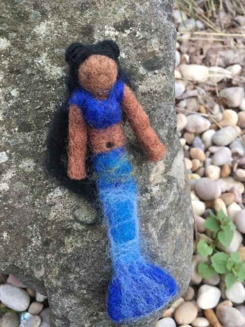 My contribution to Mermay! ✨‍♀️✨ I’ve been doing some fun experimenting with needle feltin