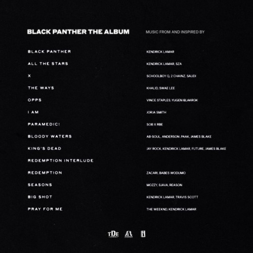 ehquzoanteelweovadoza:BLACK PANTHER THE ALBUM TRACK 14: PRAY FOR ME - THE WEEKND, KENDRICK LAMAR  || AVAILABLE FEBRUARY 9TH.  oohh snap