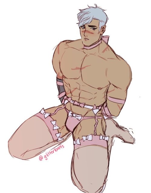 Porn photo tofuloo:doodled a bunch of shiro in lingerie