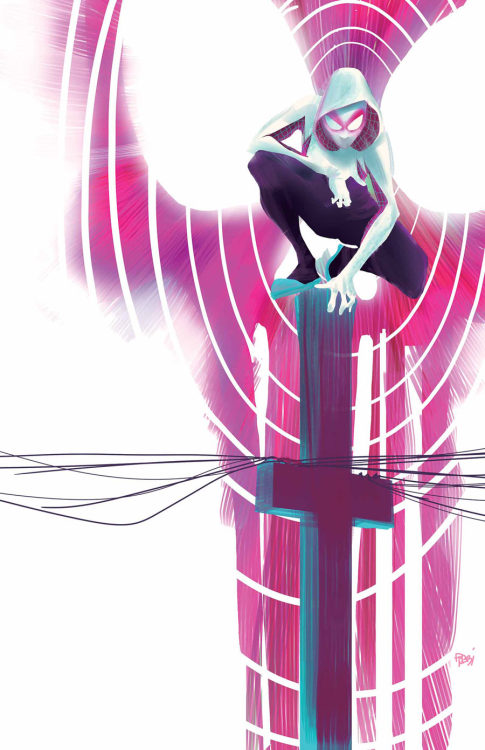 vejigante:   SPIDER-GWEN #3JASON LATOUR (w) • ROBBI RODRIGUEZ (a/C)WTD VARIANT COVER BY TBAVARIANT COVER BY TBA• Police Lieutenant Frank Castle is not a man to be trifled with.• His new assignment? GET SPIDER-GWEN. ‘Nuff said.  Beautiful cover!