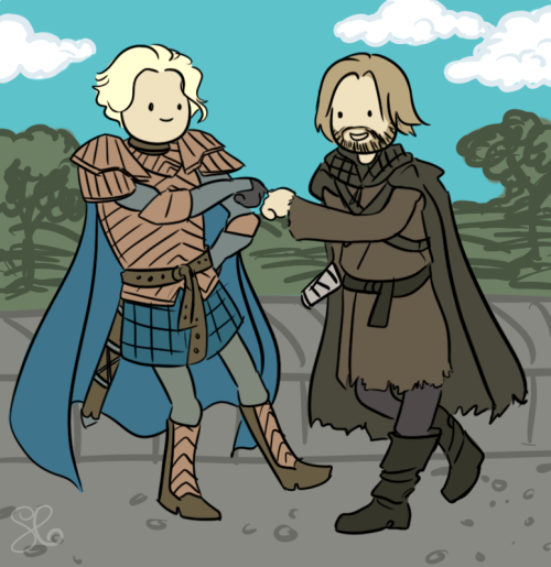 smoucan:coattailsofdoom:Adventure Time with Brienne and Jaime!(This is all distorteddaydream’s