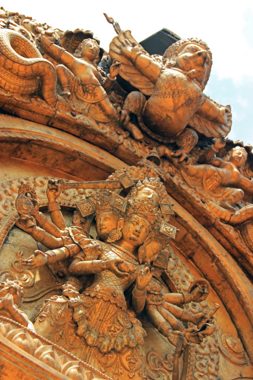 Goddess Taleju Bhavani at Bhaktapur golden gate.