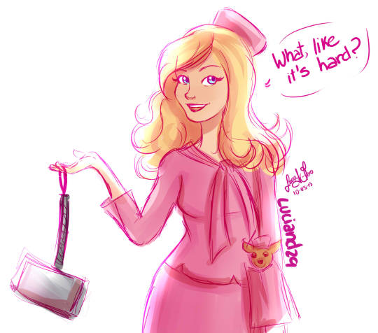 forest-of-stories:  luciand29:  believesinponds:  isabellyaches:  Elle Woods could lift Thor’s hammer    #what like it’s hard    