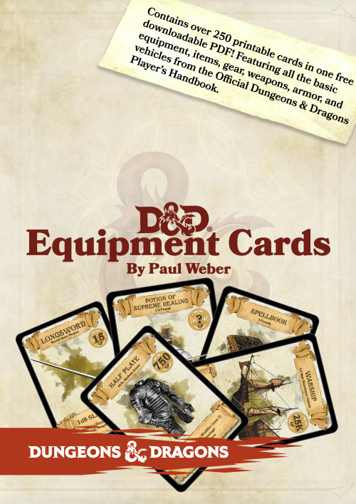 OVER 300 DOWNLOADABLE &amp; PRINTABLE D&amp;D CARDS!I made over 300 of these bad boys to better help