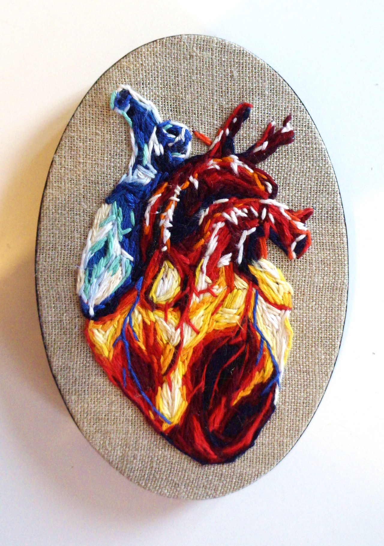 jsarloutte:  Think about an art gift for christmas! 200 euros the heart ( 18x12 cm