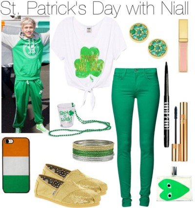 St. Patrick’s Day with Niall par erinlooovesyou utilisant chaussures roses ❤ liked on Polyvore
Victoria s Secret brassière / Joe’s Jeans skinny jeans, $83 / TOMS chaussures rose, $67 / Claire s jewelry / Jennifer Meyer Jewelry gold jewelry / Iphone...