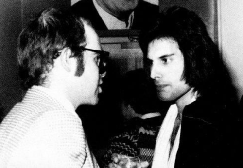 i-will-be-a-legend:Elton John and Freddie Mercury, 1976