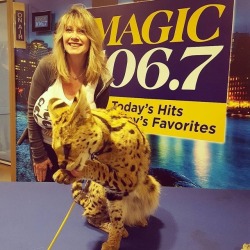 Robust Radio Personality Nancy Quill Meets Some Animals In A Beatles Print Tee That