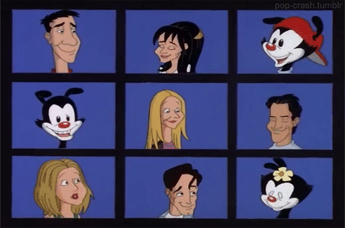 pickleston:  The Warners with the cast of  Friends (Acquaintances) 