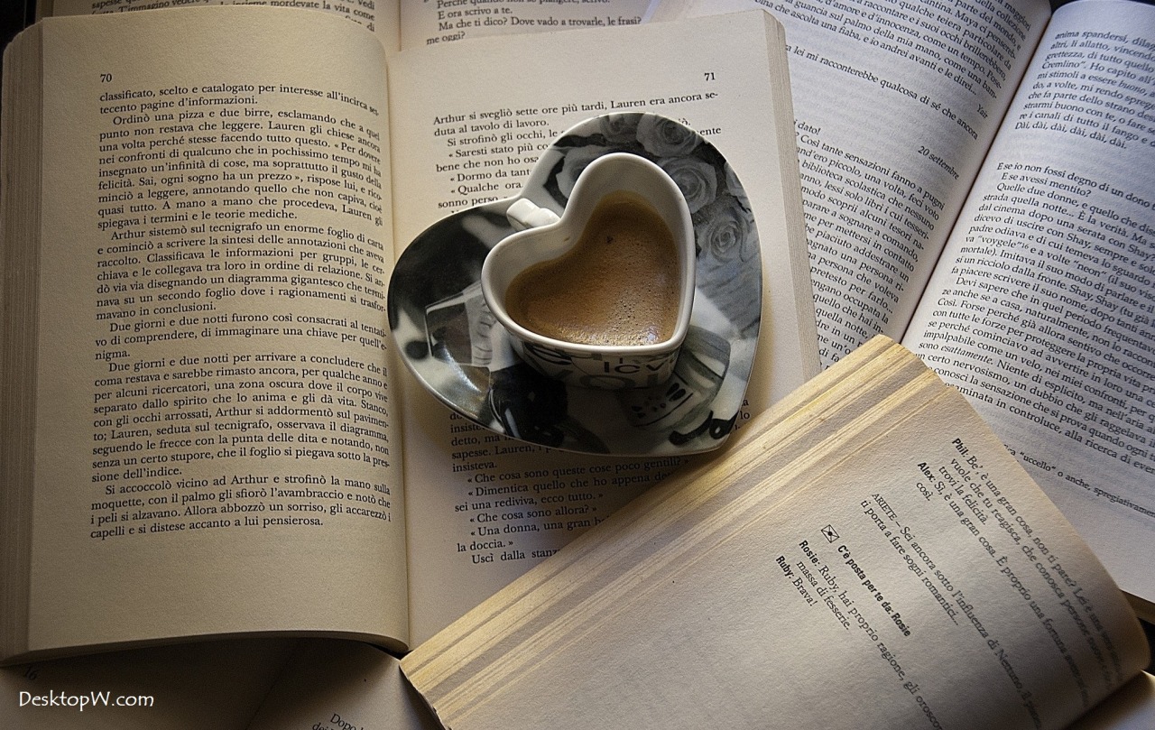 teacoffeebooks:Coffee + Book = Love &lt;3