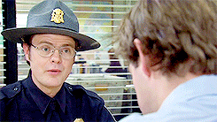 cloudsongs:So yesterday Dwight found half a joint in the parking lot. Which is unfortunate
