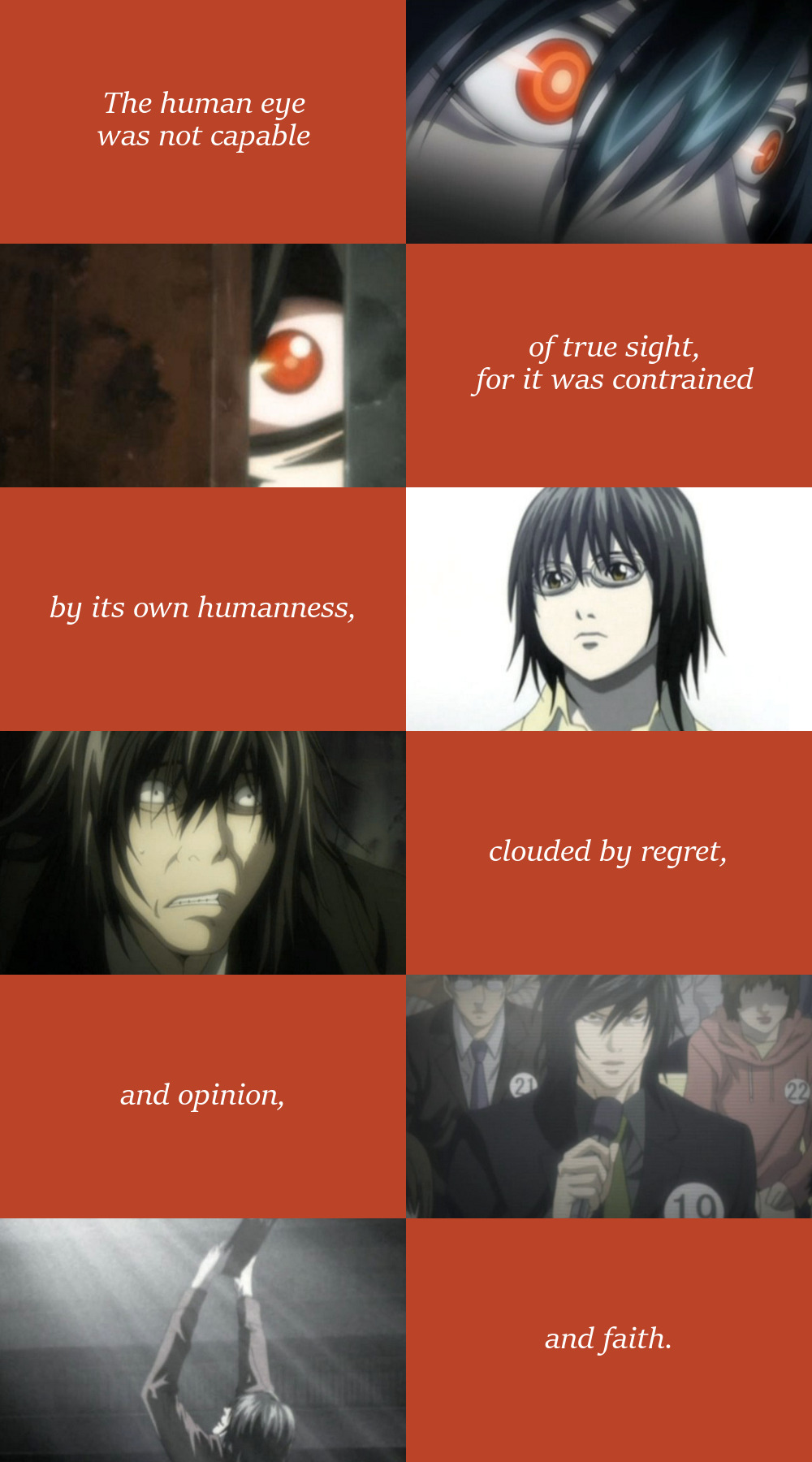 Fandom Aesthetics Moodbards And Quotes Death Note Quotes 1 Teru Mikami The Human