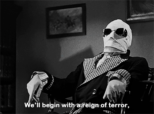 horrorgifs:THE INVISIBLE MAN (1933) dir. James Whale
