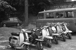 Lambrettas in Lambrate, Milano 1960’s
