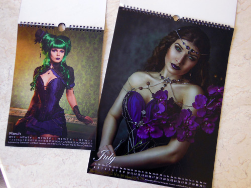  Eeee! Look at my beautiful signed calendars from the wonderful models Elisanth and La Esmeralda. It