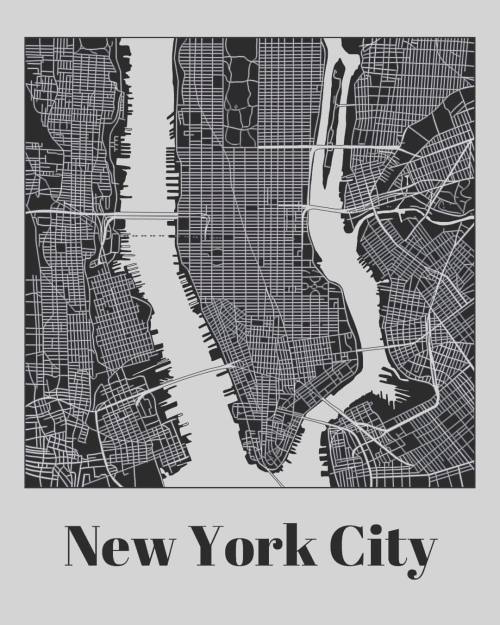 Had a relaxing evening making this #newyorkcity #graphicdesign #map.