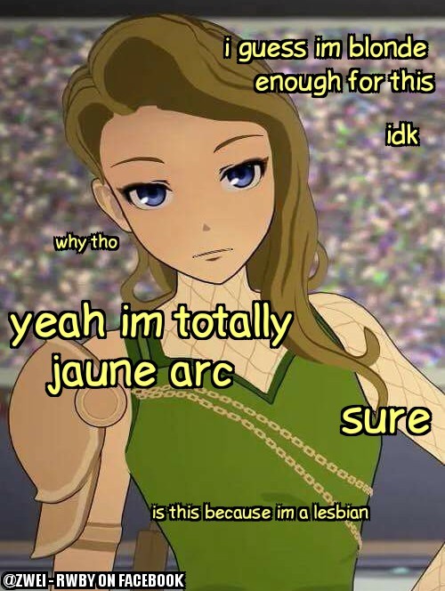 sculptural-renaissance: I’m pretty sure that by now, everyone in the RWBY fandom