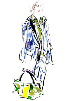 thestyleline:  Guest illustrator Lily Qian shares her finished live-illustrations from yesterday’s Banana Republic and Milk Studios | New York Made Fashion Week presentations.