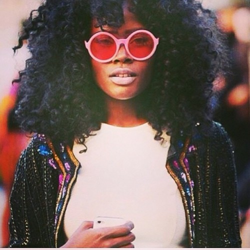 Rise n shine those tresses! her hair. Big #BigHair #Teamnatural #Teambig #Volume #Tresses #2frochic