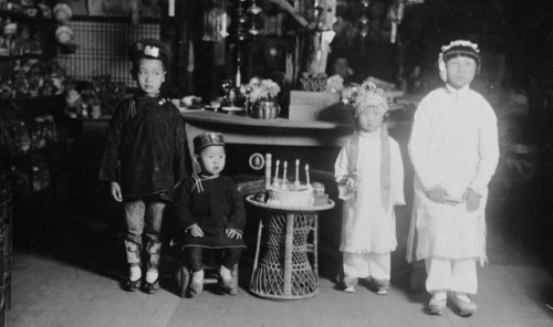 “Birthday Party”, taken by Mr. & Mrs. Wong Sun Yue Clemens of San Francisco, ca. 1913Library of 