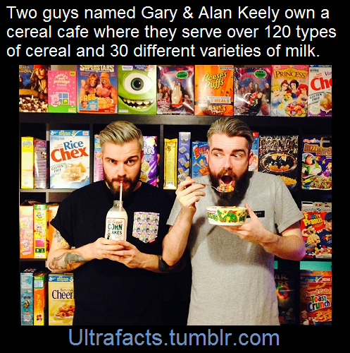 ultrafacts:    Cereal Killer Cafe is a café situated in the East End, London that