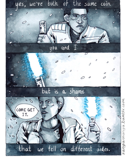 sangamanga:a short comic Finn and Kylo Ren, and about the different choices that people make