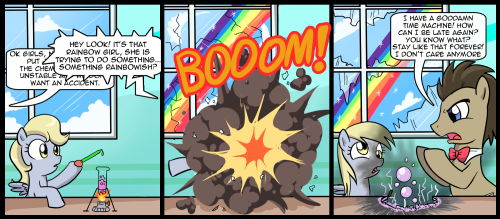 ask-dj-flutter-dash-and-vinyl:  Adventures of Docter whooves and Derpy hooves  <3