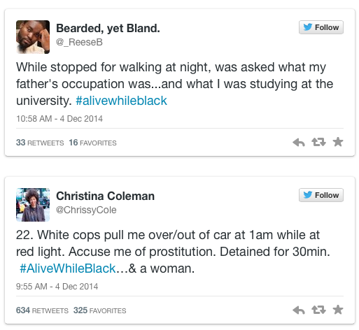 micdotcom:  #AliveWhileBlack is the heartbreaking response to #CrimingWhileWhite