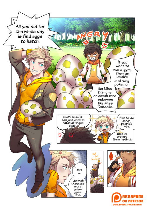 Page 1-4 sample of our 18 pages dojinshi &ldquo;Go x Spark [Pokemon Go]&rdquo;. It&rsquo;s NSFW doji