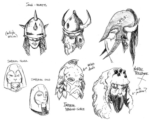 michaelkirkbride:Concepts for the foreign helms of Morrowind