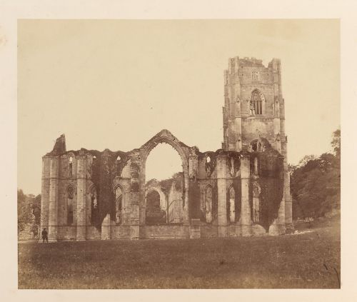 Photographs of Fountains Abbey (North Yorkshire), taken by Joseph Cundall in the 1850s:West façadeEa