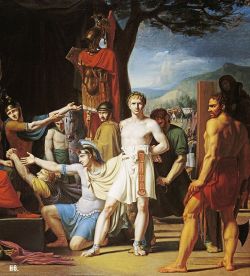 Detail: Manilus  Torquatus condems his son