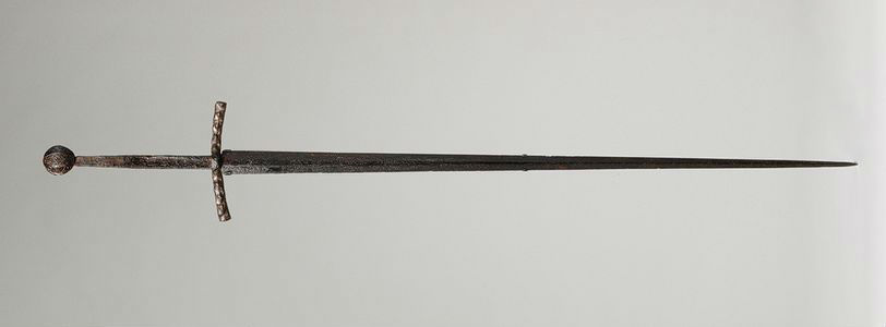 art-of-swords:  Hand–and–a–half Sword Dated: circa 1400–1430 Place of Origin: