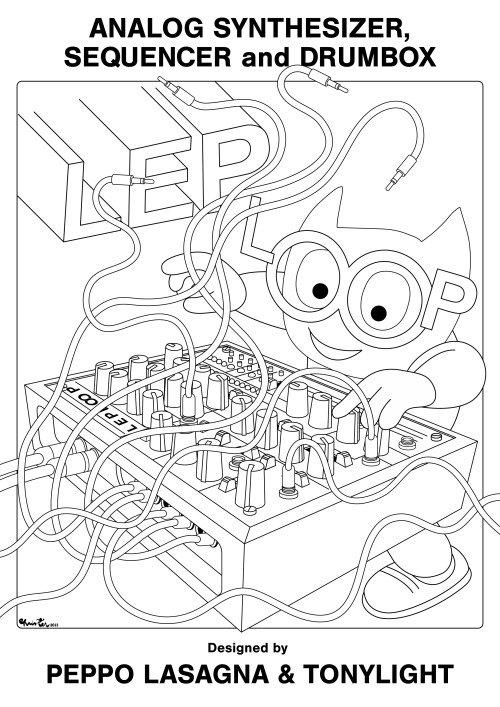 A long-time dream realized: working for a synthesizer company! Cover illustration and comic for italian synth makers L.E.P. Laboratories’ analog monosynth & drum machine Lep Loop.
This is what the makers say about this neat little box:
“Laboratorio...