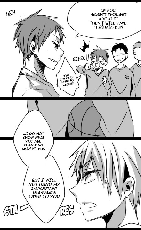yukimuzic:  Kurobasu Scribbles Manga 8 - Part 3 Pairing: AkaFuri During Q113 and