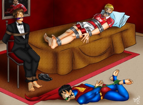 gaggedguynextdoor:  Kidnapped dudes :-) commissioned from my good friend bowen12a :-) 