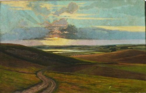 myfairynuffstuff:Carl Milton Jensen (1855 - 1928) - Landscape. 1900. Oil on canvas.