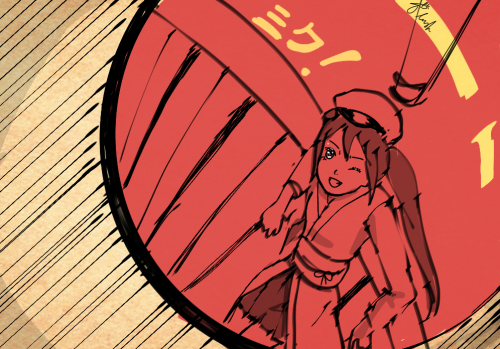 Convex Mirror+Miku Hatsune; Inktober Day 10