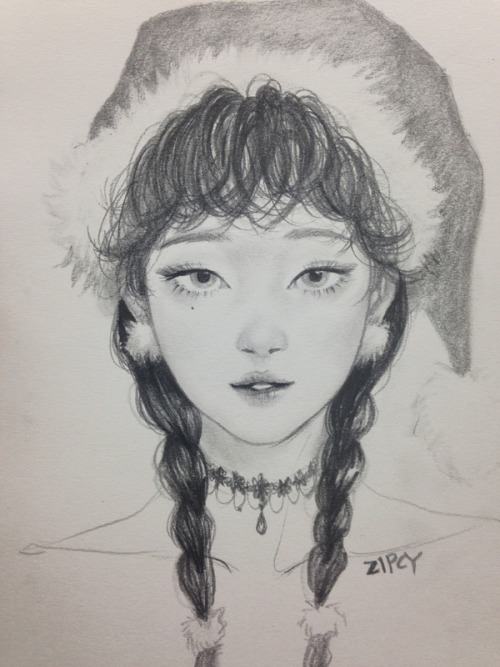 Merry Christmas !  by Illustrator ZipcyIllustrator Zipcy pencil drawing video. Plz Watch on HD ! 