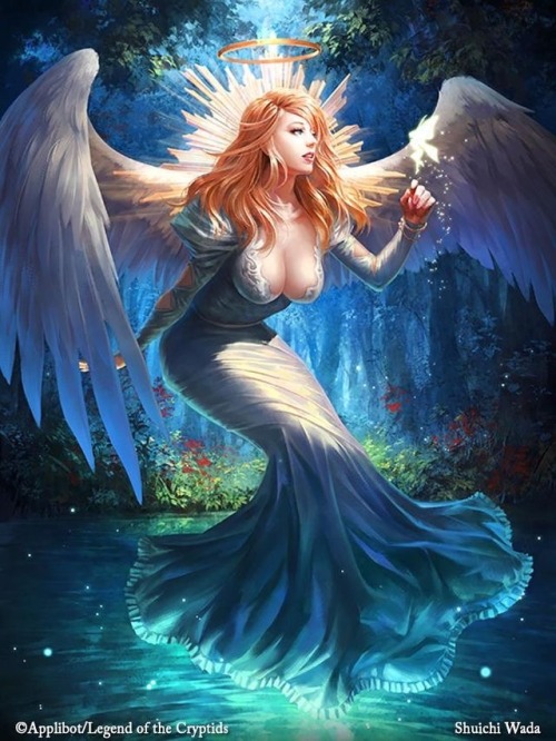 cyrail:  sticris:  Angel Legend of the cryptids  Featured on Cyrail: Inspiring artworks that make your day better 