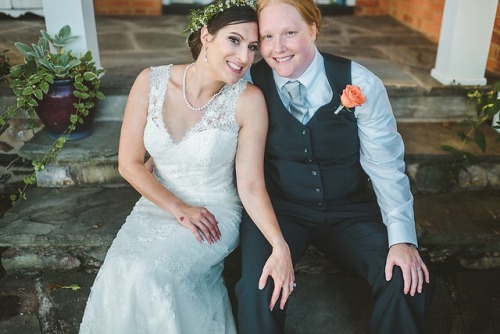 weddingsandlesbians:This was my very favorite day. Absolutely magical out in VA farm country.