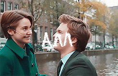 ianoshea:  I am in love with you Hazel Grace, and I know that love is just a shout