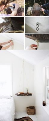 sweetestesthome:  Hanging Table Wow!! Great idea! ??Click to check a cool blog!Source for the post: Click